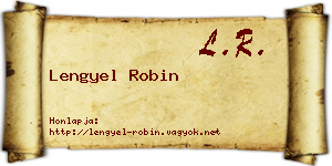 Lengyel Robin névjegykártya